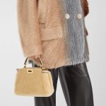 FENDI Peekaboo Mini Beige shearling bag - Image 2
